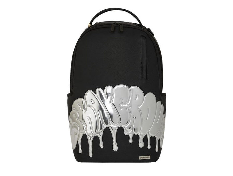 Sprayground Metallic Drip Shark Bubble Letters DLX Backpack