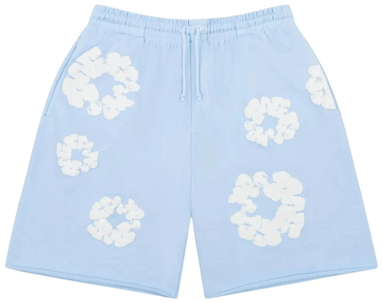 Denim Tears The Cotton Wreath Shorts Powder Blue - OnSize
