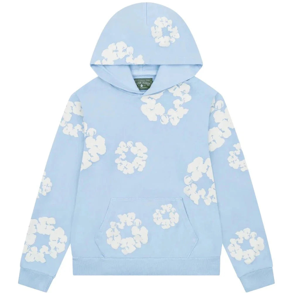 Denim Tears The Cotton Wreath Sweatshirt Powder Blue - OnSize