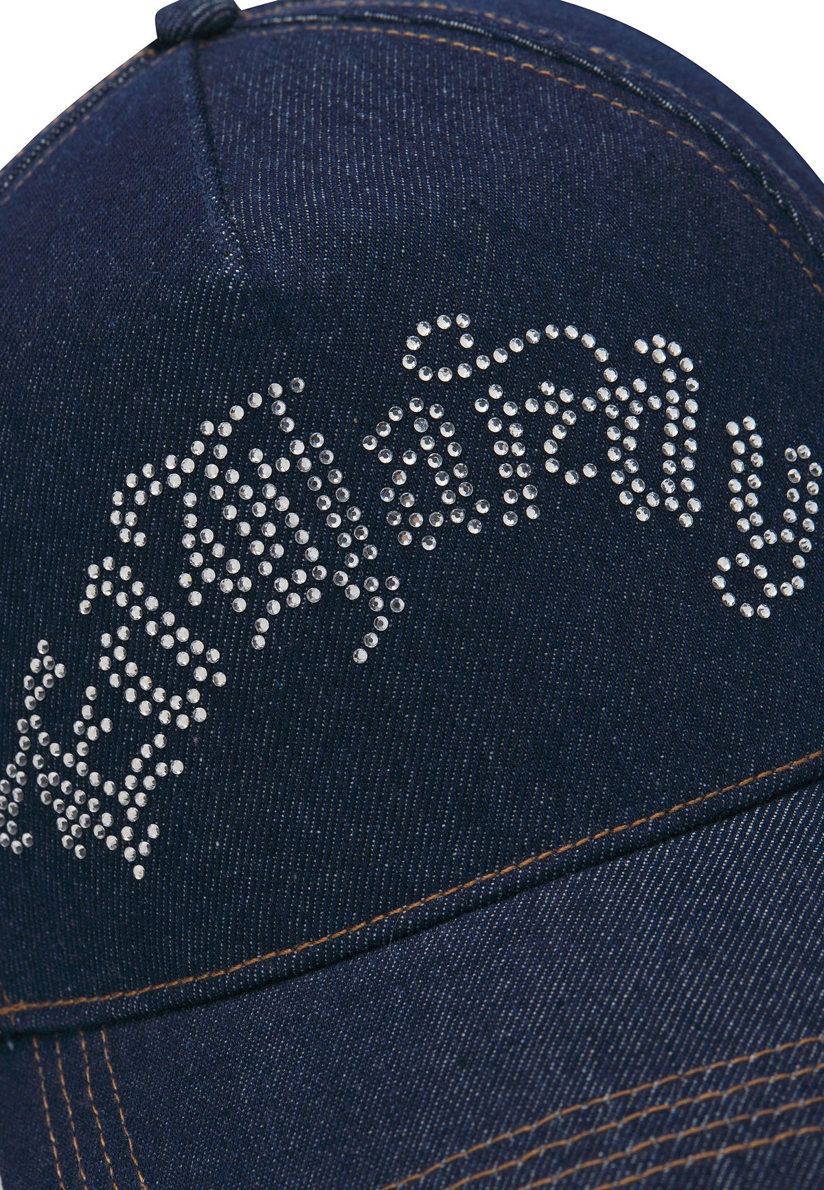Ed Hardy Diamante Gothic 5 Panel Indigo Trucker Cap