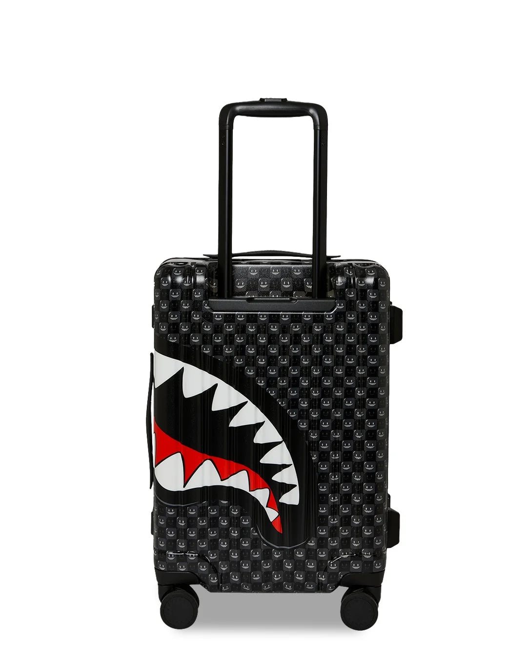 Sprayground Sharks In Paris WTF Bubbly Black Check Carry-On Luggage