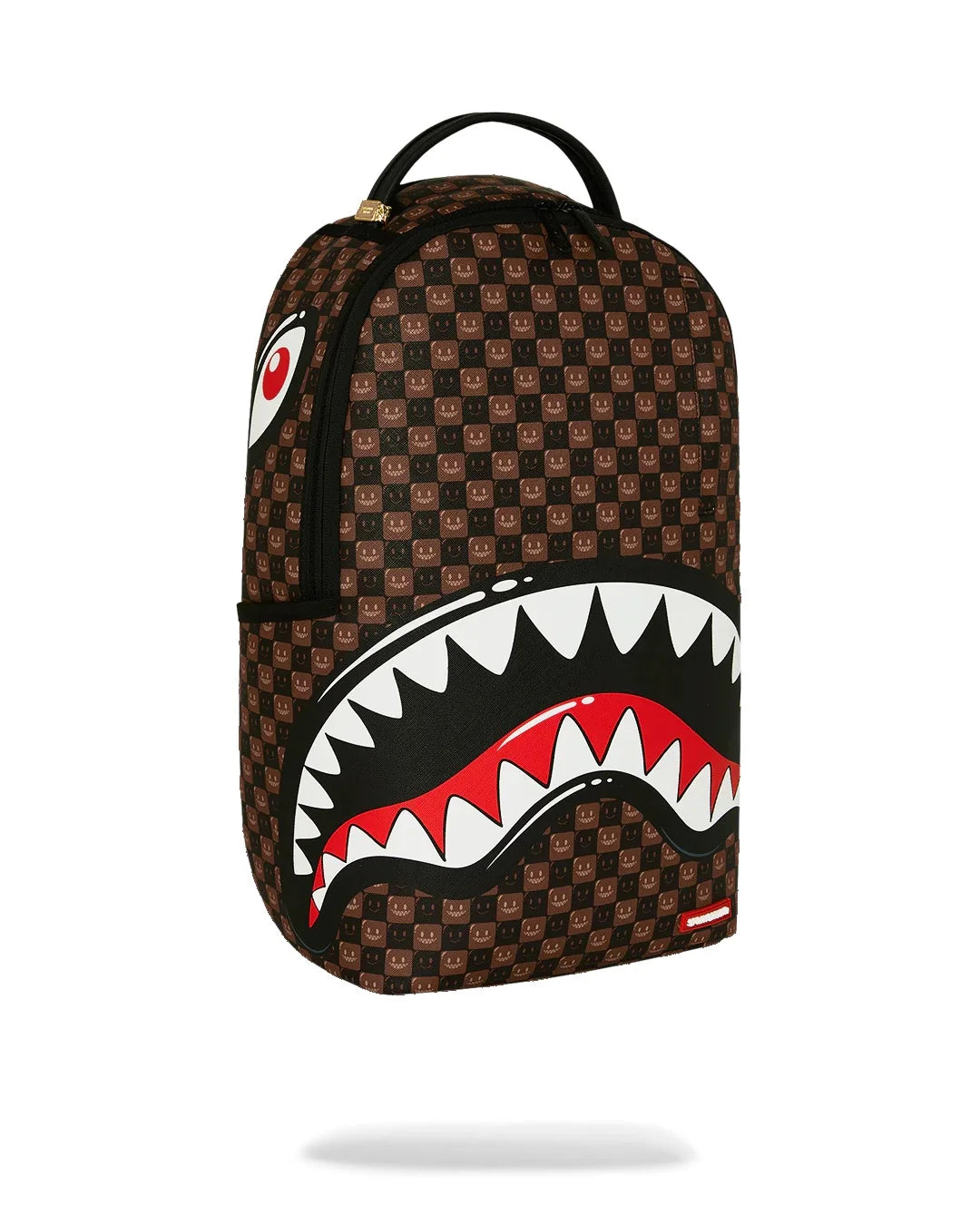 Sprayground Sharks In Paris WTF Bubble Brown Check Backpack
