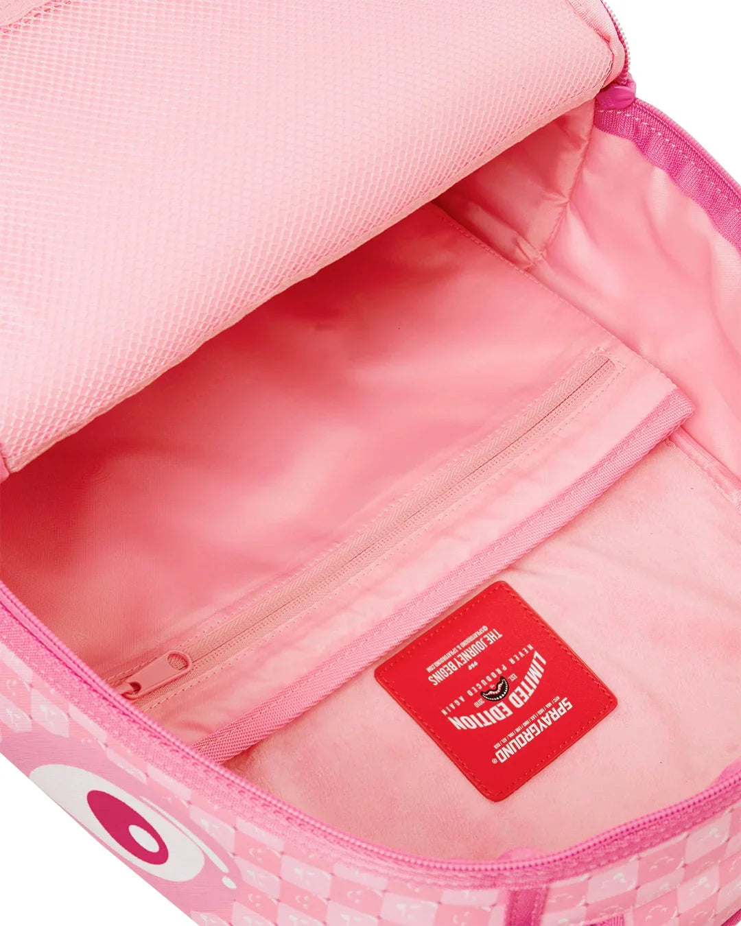Sprayground Pink New Check Faces Pink Backpack