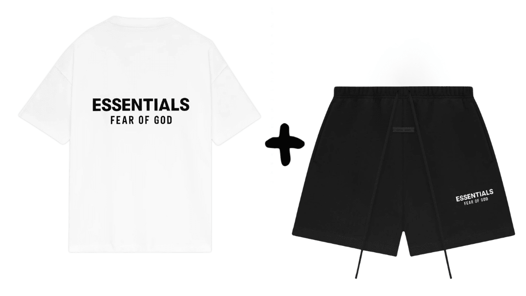 Fear of God Essentials Black & White (SS25) Summer Set - OnSize