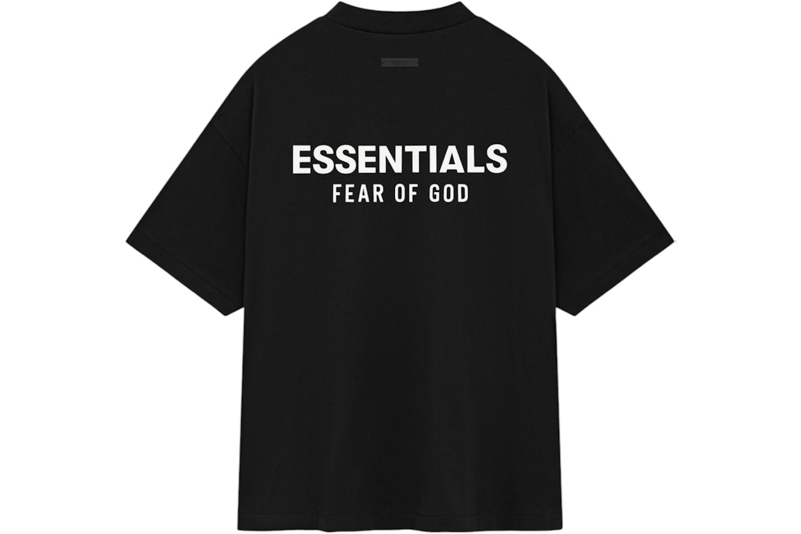 Fear of God Essentials Jersey Crewneck T-Shirt Black (FW24)
