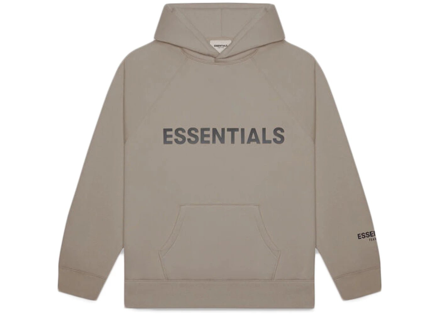 Fear of God Essentials Pullover Hoodie Applique Logo (FW20) Taupe - OnSize