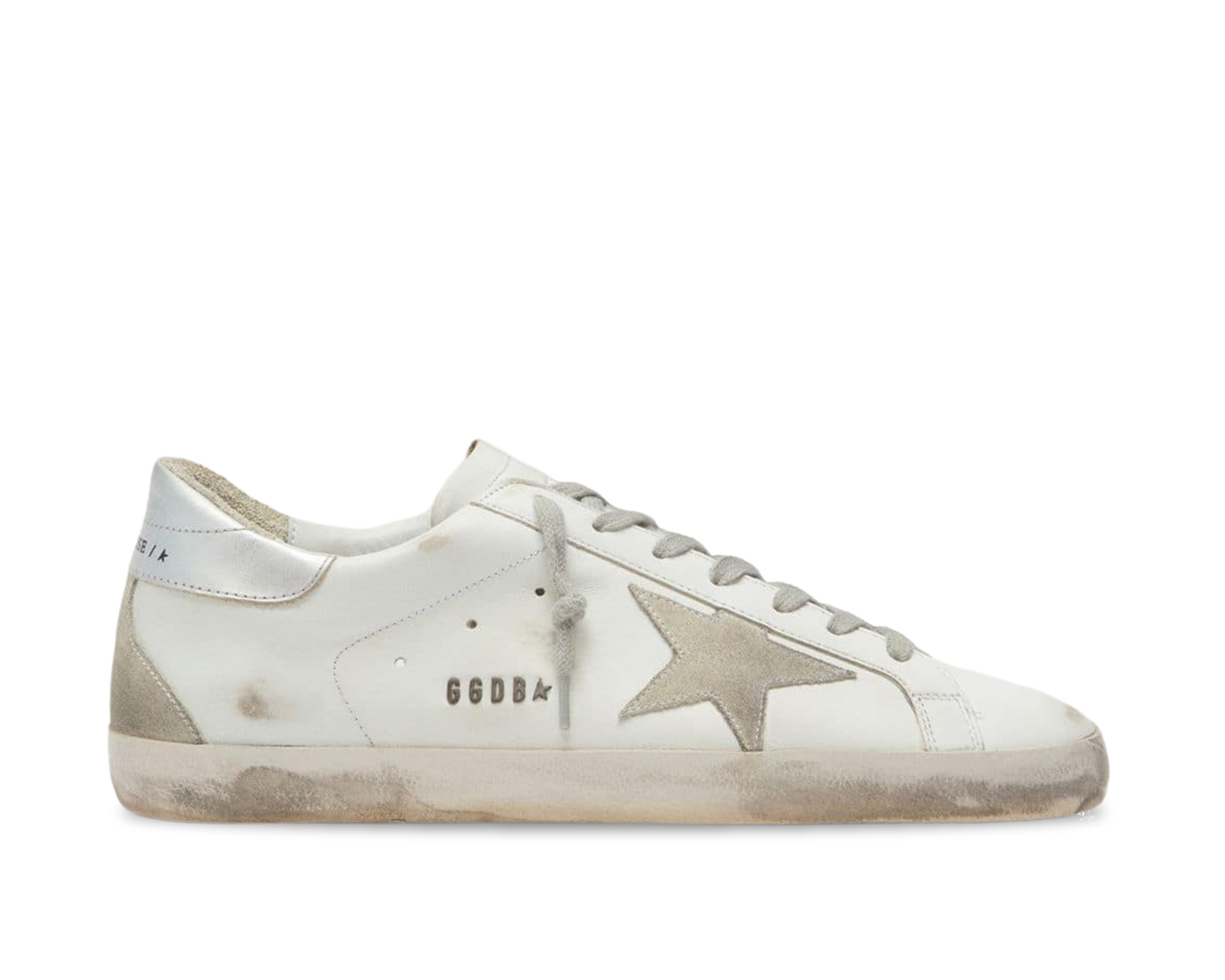 Golden Goose Super-Star White Silver - OnSize