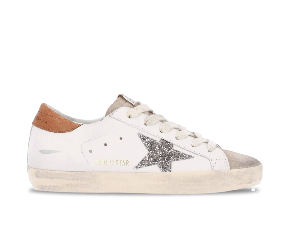 Golden Goose Super-Star White Beige Cinder