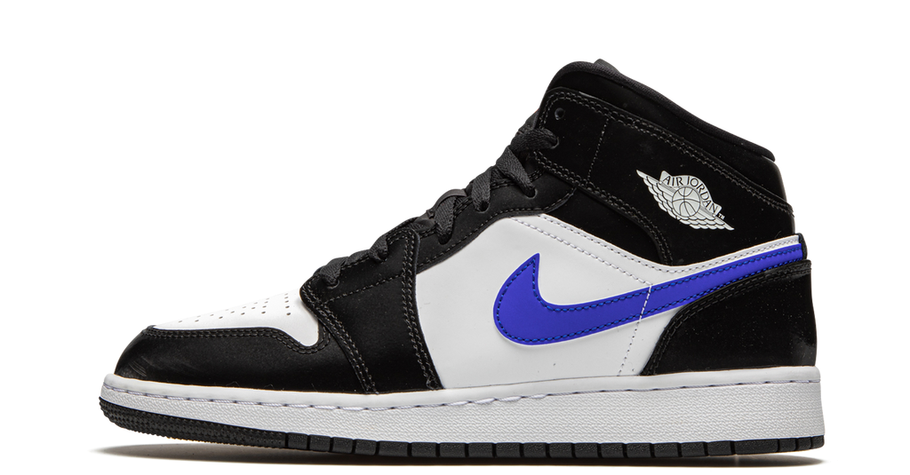 Jordan 1 Mid Black Racer Blue White - OnSize