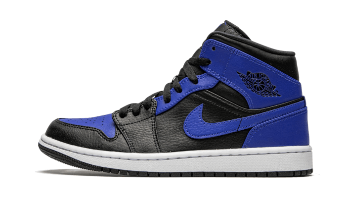 Jordan 1 Mid Hyper Royal Tumbled Leather - OnSize