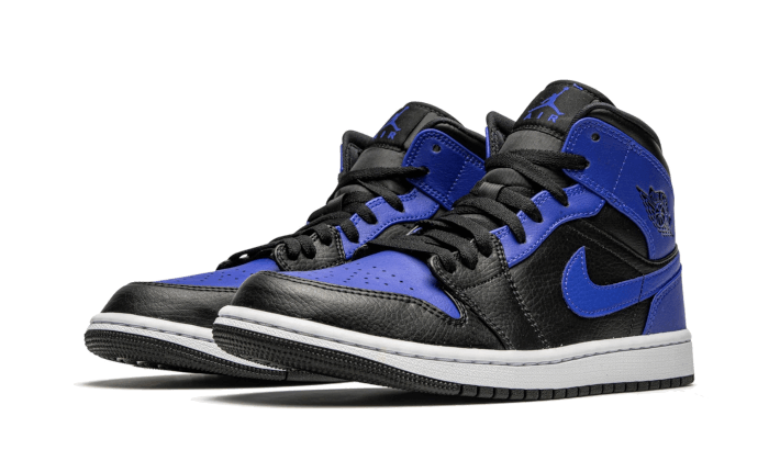 Jordan 1 Mid Hyper Royal Tumbled Leather - OnSize