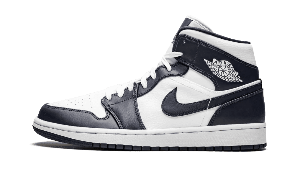 Jordan 1 Mid White Metallic Gold Obsidian - OnSize