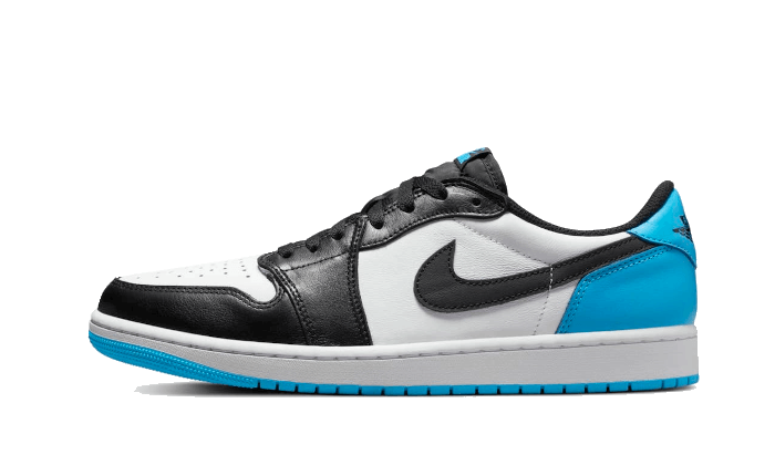 Jordan 1 Retro Low OG Black Dark Powder Blue - OnSize