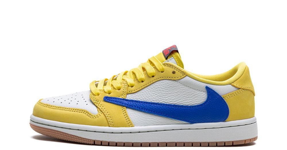 20㌢Travis Scott×Nike PS Jordan 1 Canary Jordan 1 Retro Low OG SP Travis Scott Canary