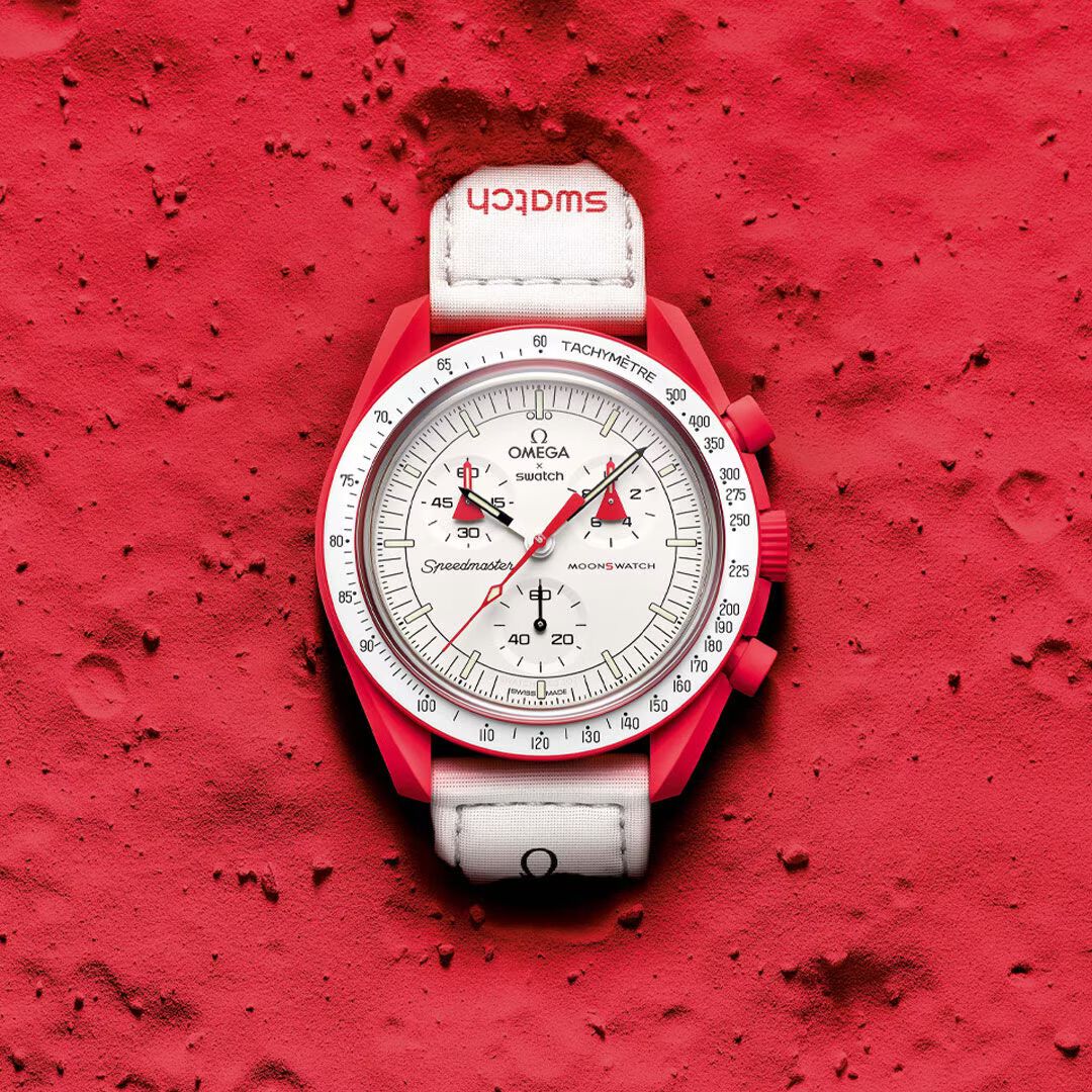 Swatch x Omega Bioceramic Moonswatch Mission to Mars - OnSize