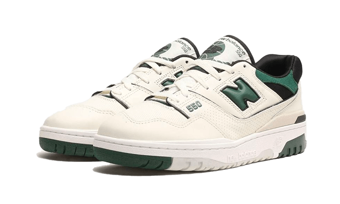 New Balance 550 Sea Salt Pine Green - OnSize