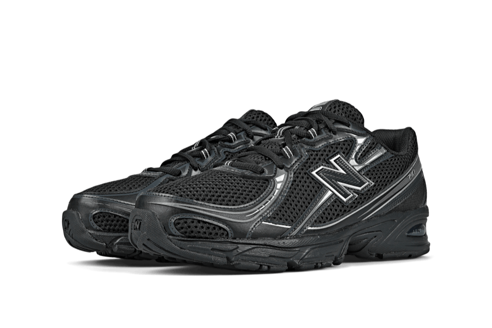 New Balance 740v2 Black Grey Silver - OnSize