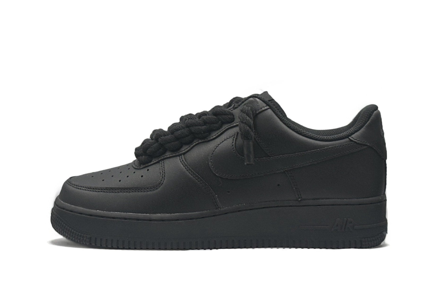 Nike Air Force 1 Low '07 Black / Black Rope Laces