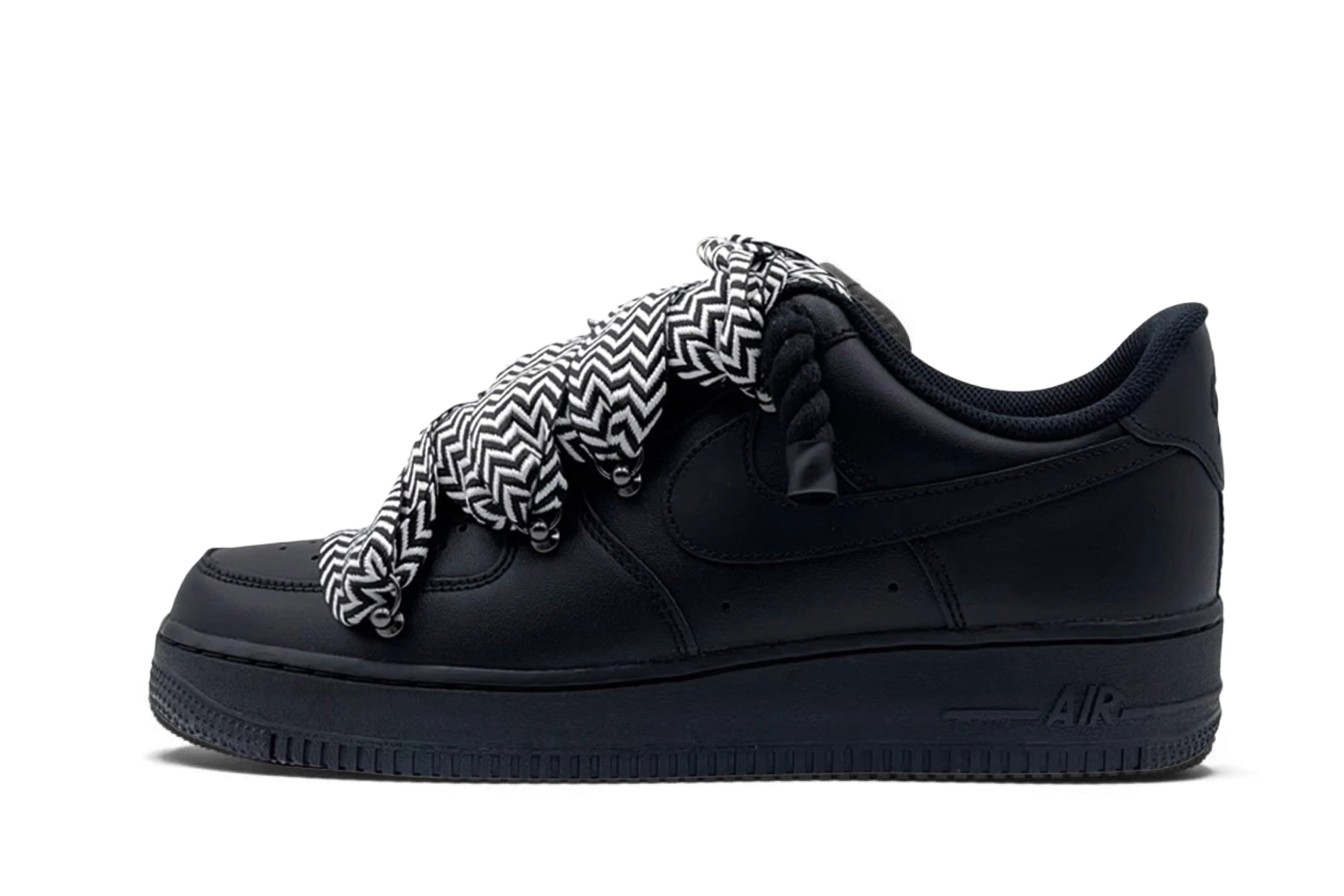 Nike Air Force 1 Low '07 Black / Lanvin Black White Rope