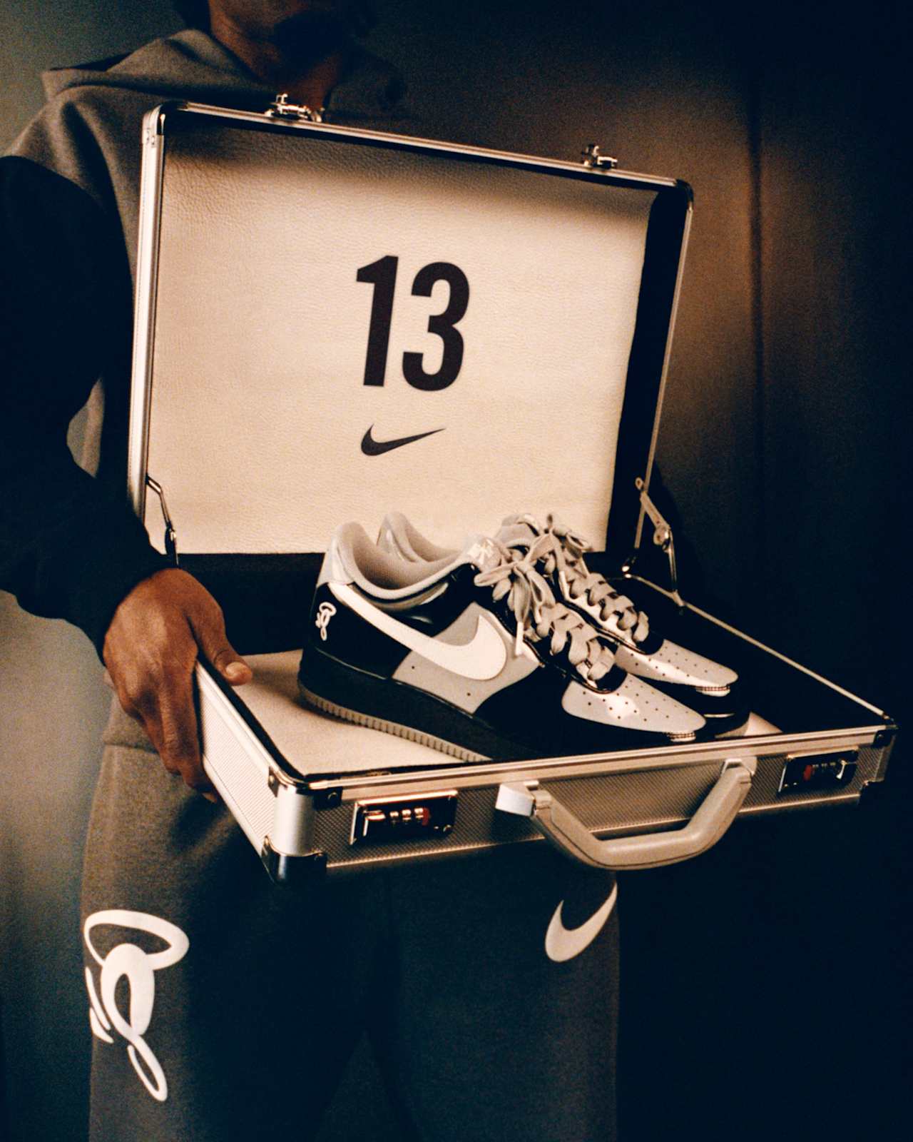 Nike Air Force 1 Low Syna Central Cee Black White Smoke Grey - OnSize