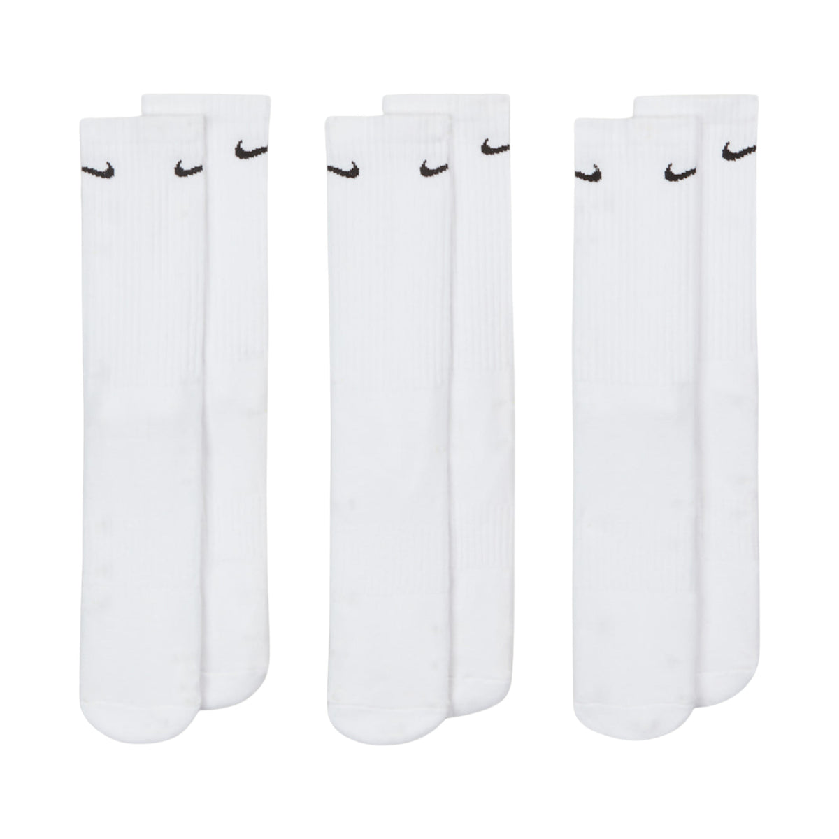 Nike Everyday Cushioned White Training Crew Socks - OnSize