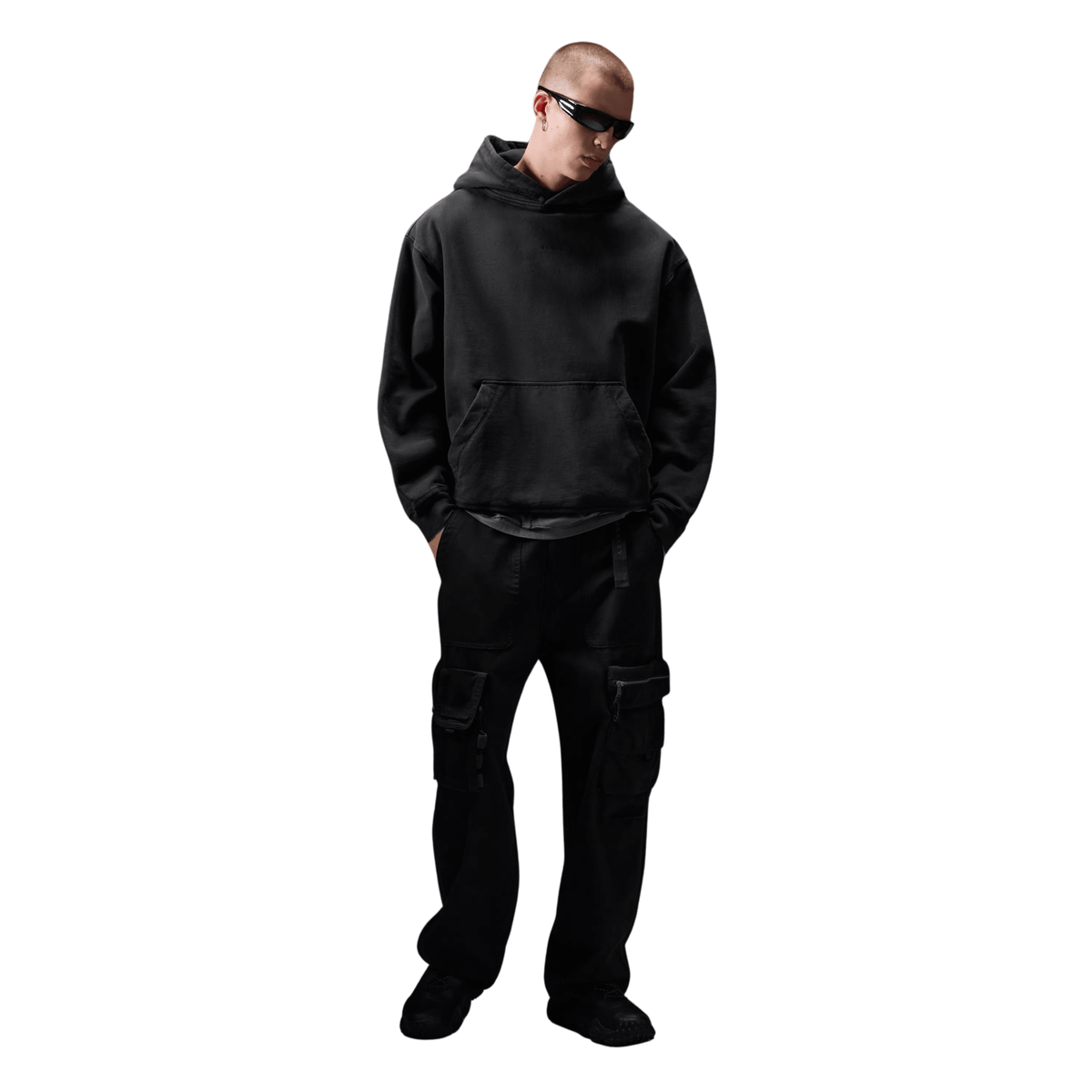 Oakley Echo Mod Embroidered Hoodie Pitch Black - OnSize