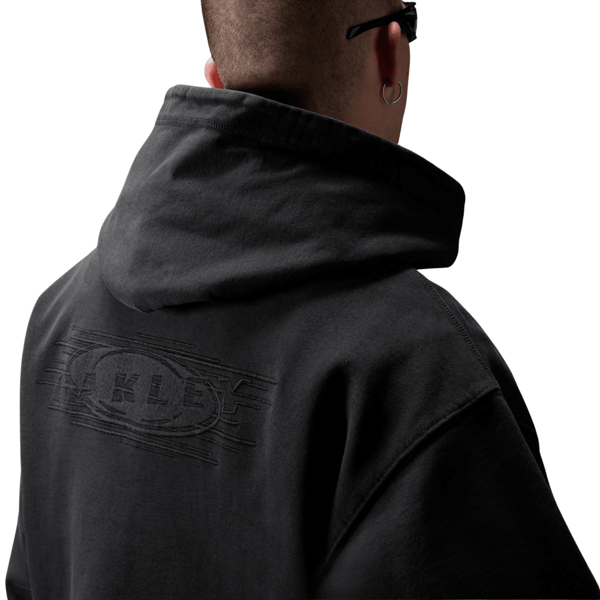 Oakley Echo Mod Embroidered Hoodie Pitch Black - OnSize