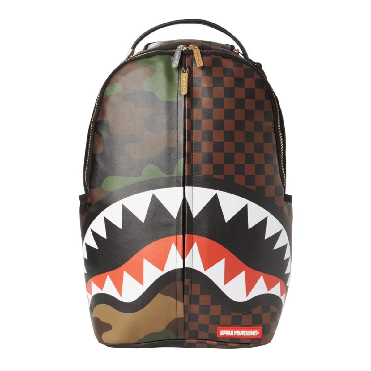 Sprayground Checks & Camouflage Backpack - OnSize