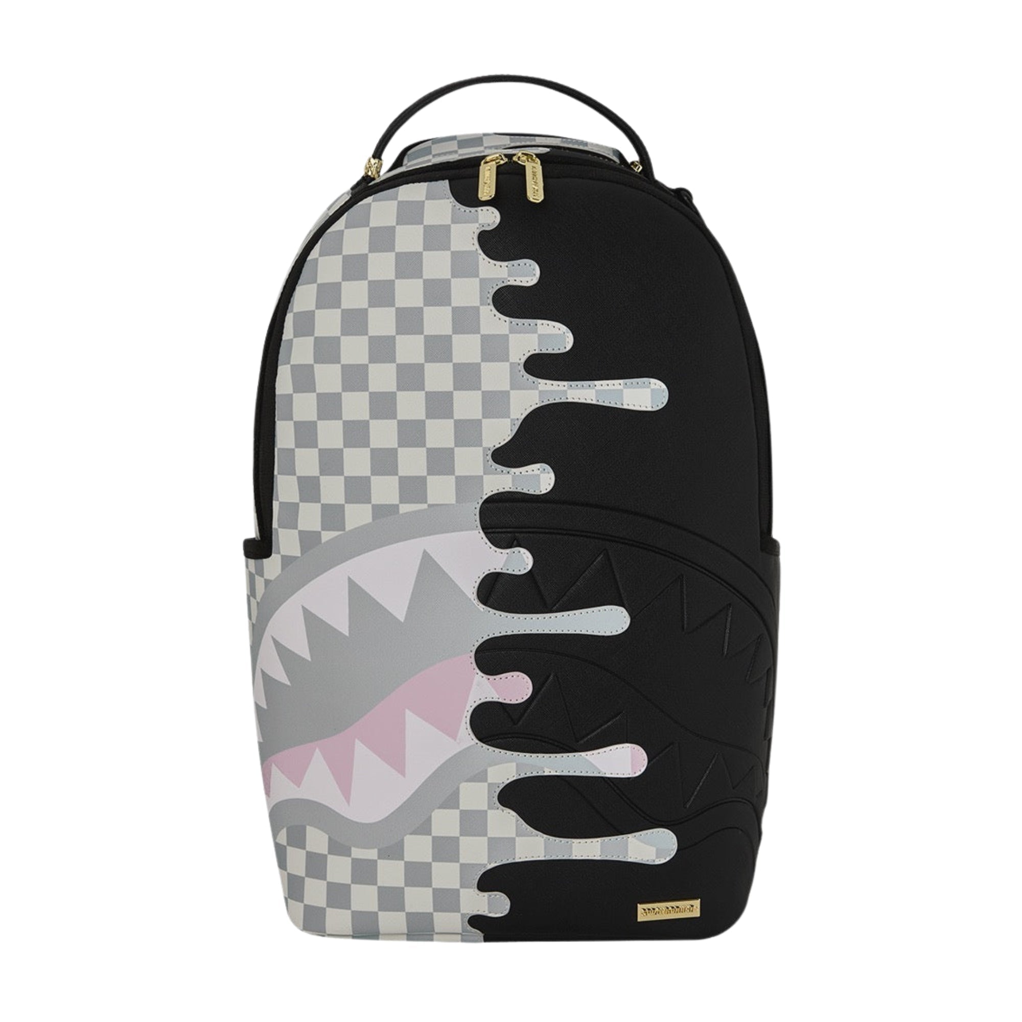 Sprayground Cream Check Unfinished Shark DLXSV Backpack