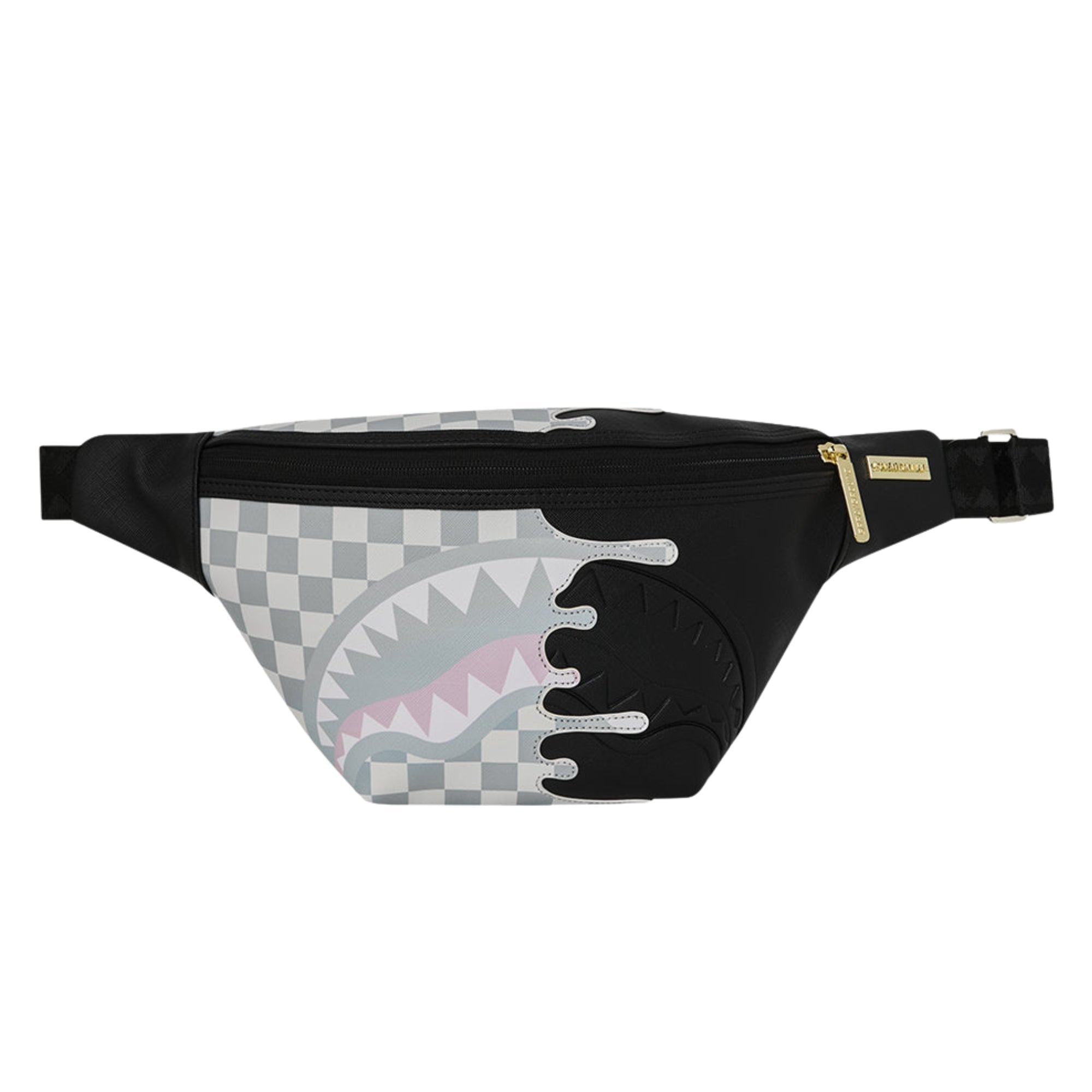 SPRAYGROUND ボディバッグ シャークデザイン 限定版 Sprayground Cream Check Unfinished Shark Savvy Crossbody