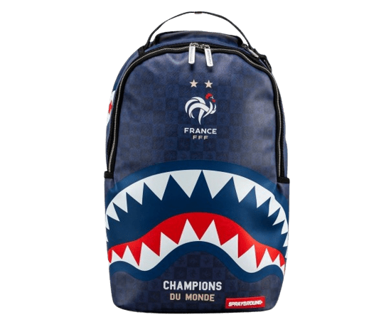 Sprayground France Sharks Camo Blue Backpack - OnSize