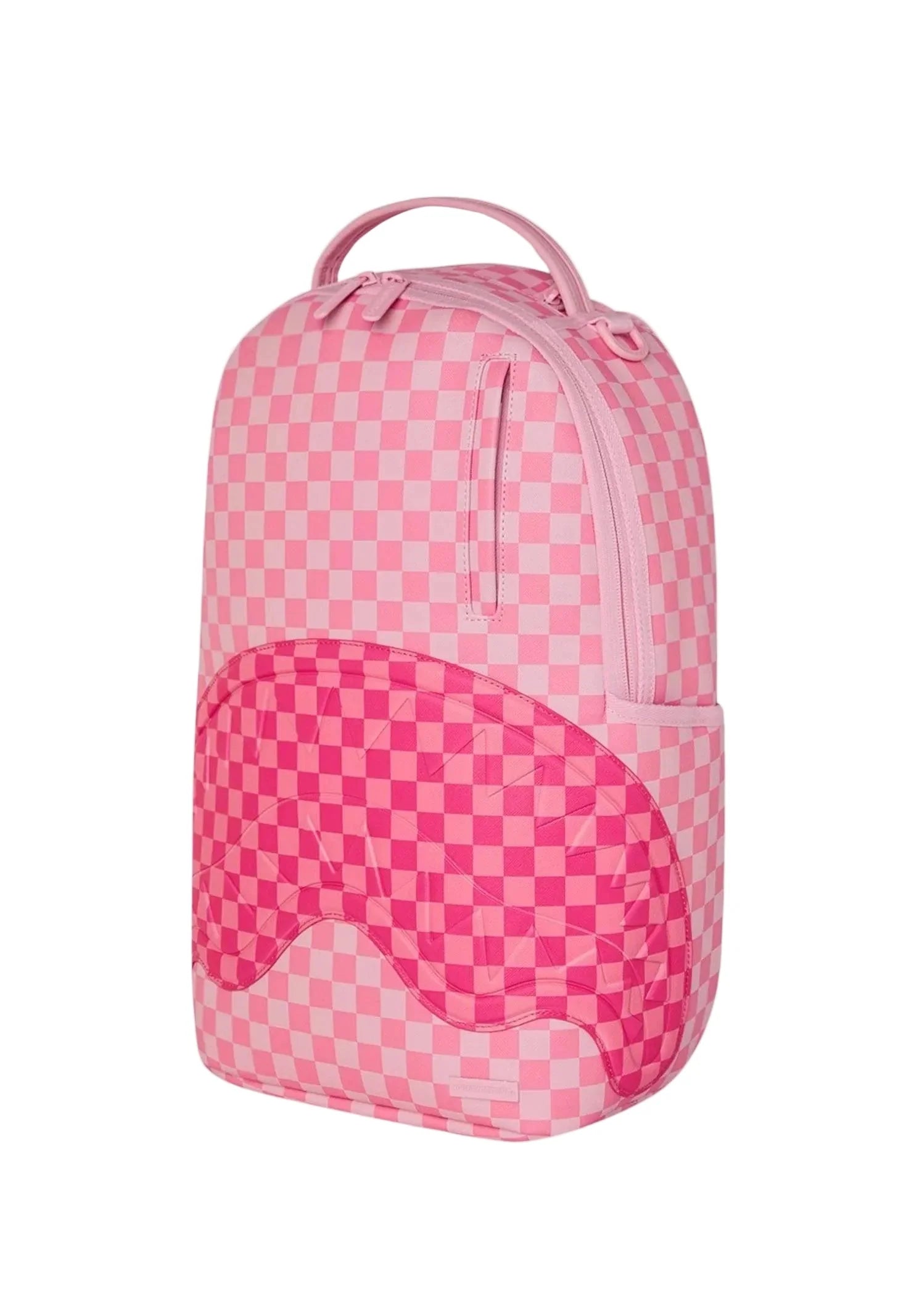 Sprayground Pink Sharks In Paris Patch Backpack - OnSize