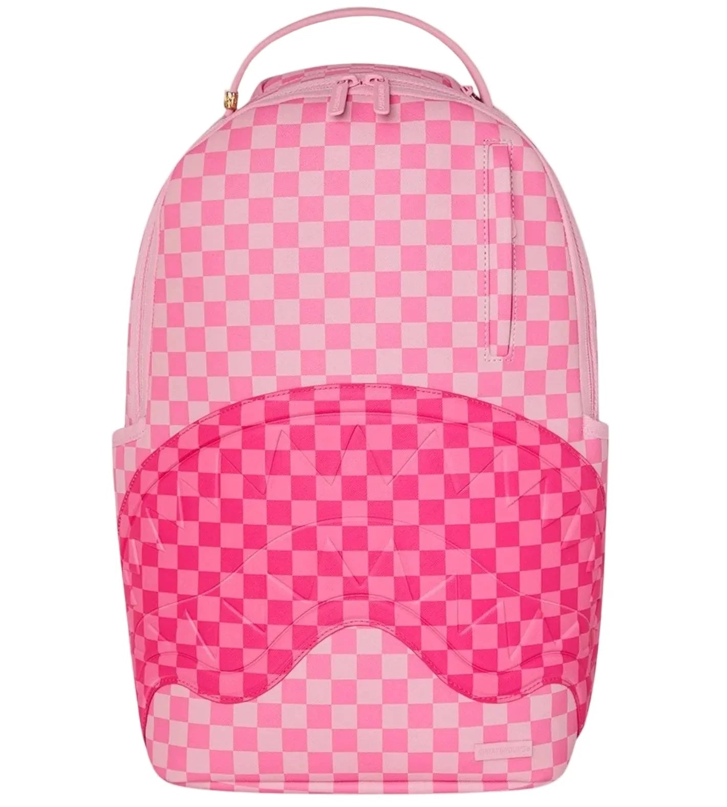 Sprayground Pink Sharks In Paris Patch Backpack - OnSize