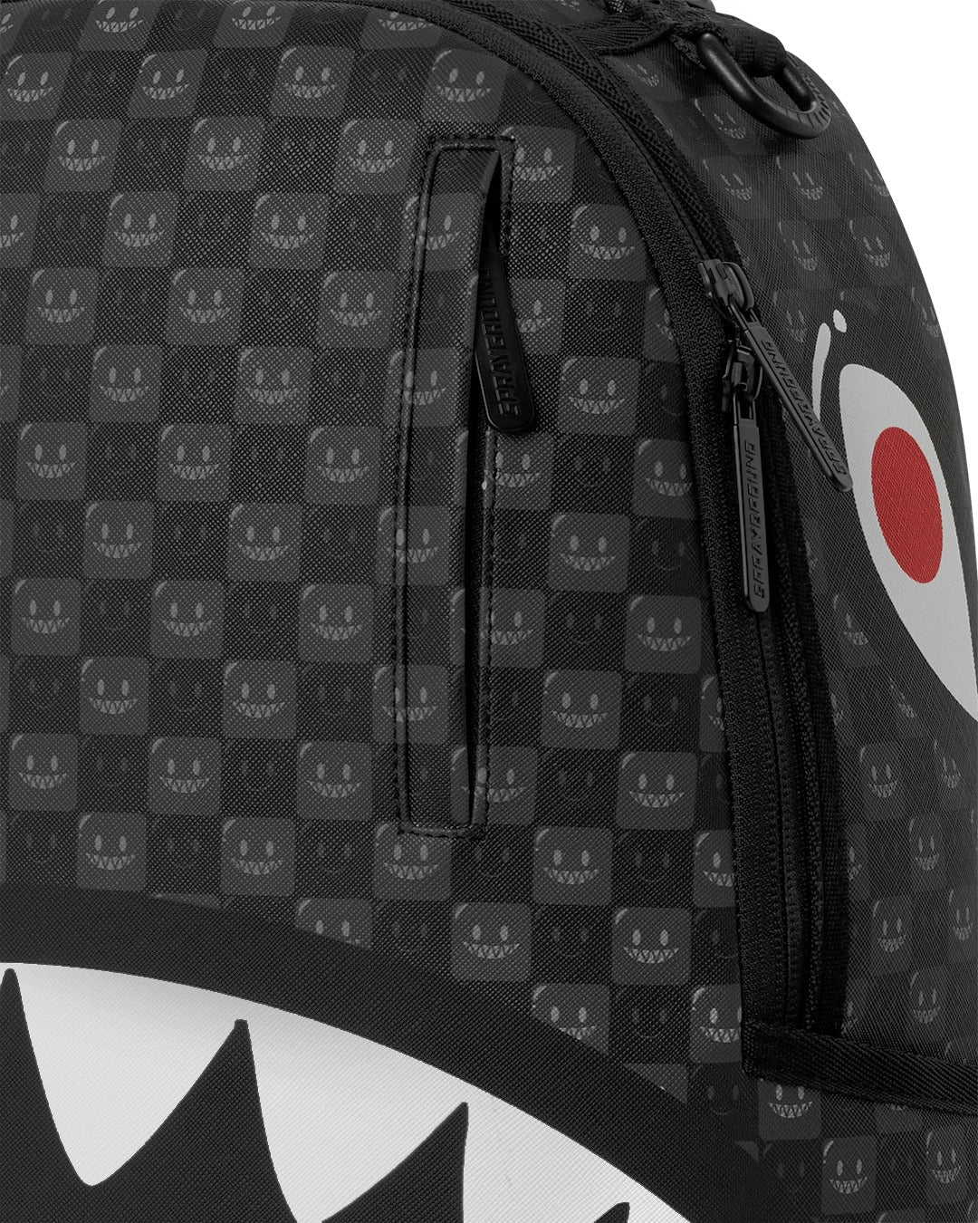 Sprayground Sharks In Paris WTF Bubbly Black Check Backpack - OnSize