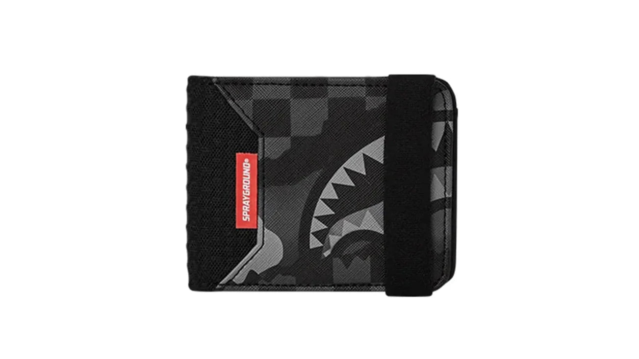 Sprayground Split Up Camo Tear Wallet - OnSize