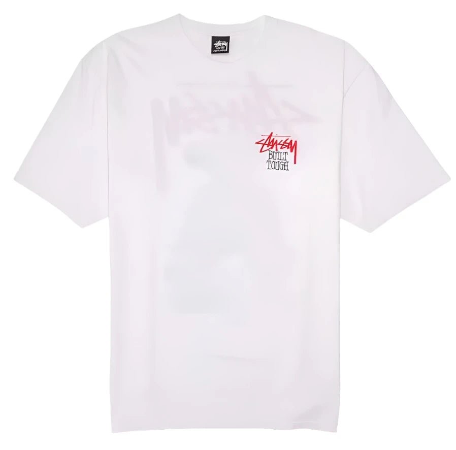 Stussy Built Tough Tee White - OnSize