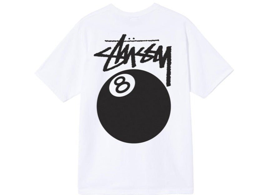 Stussy Eightball Tee White - OnSize