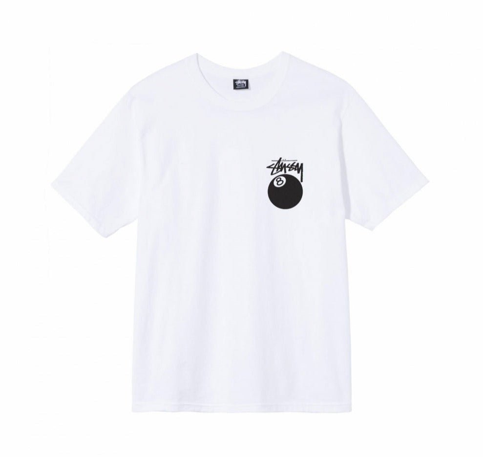 Stussy Eightball Tee White - OnSize