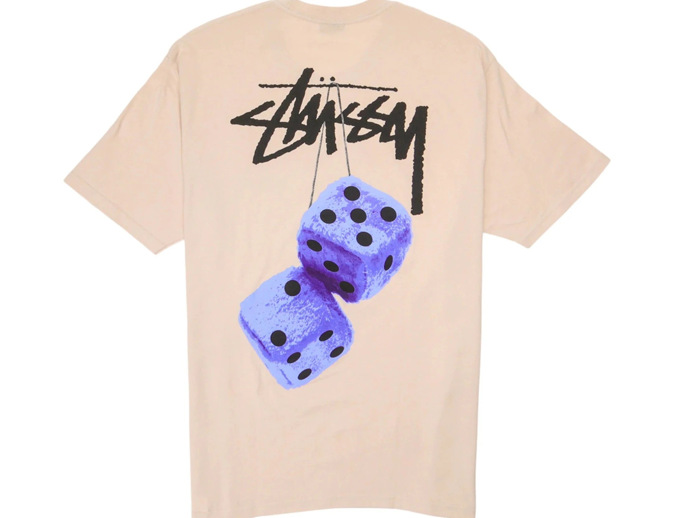 Stussy Fuzzy Dice Tee Smoke - OnSize