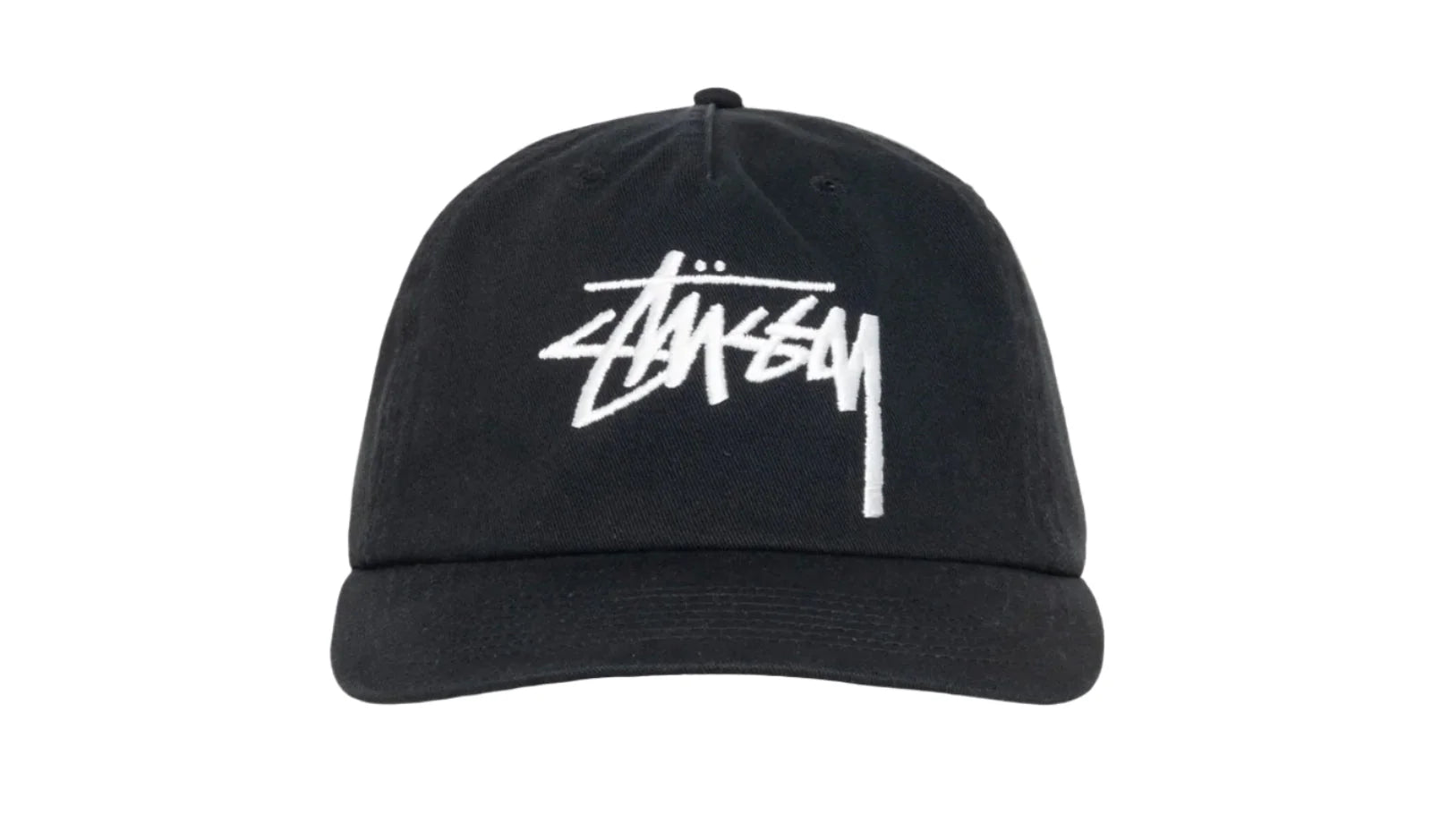 Stüssy Mid-Depth Big Stock Snapback (SS25) Shadow Black - OnSize