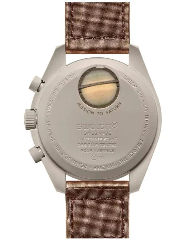 Swatch x Omega Bioceramic Moonswatch Mission to Saturn - OnSize