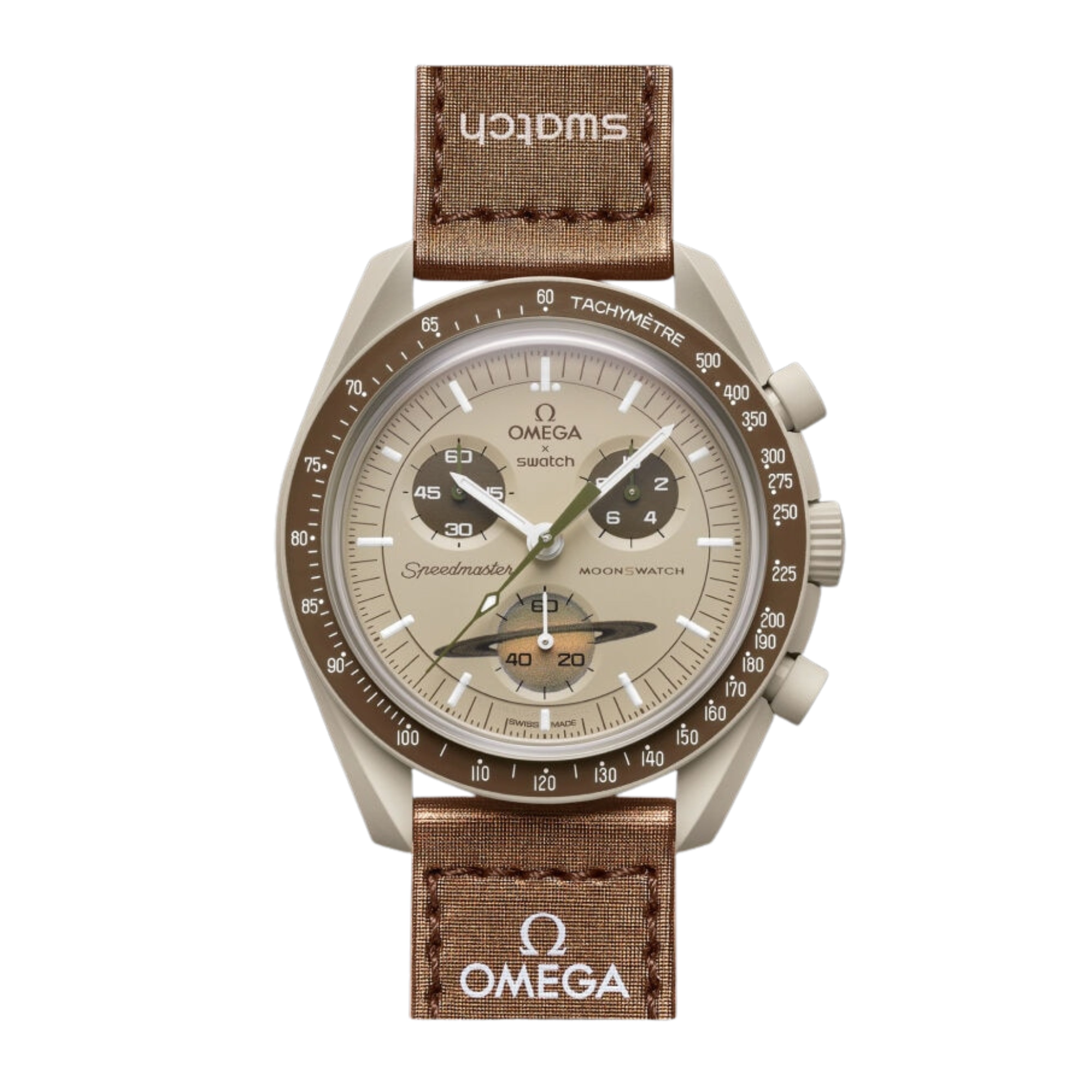 時計 MoonSwatch Mission to Saturn Swatch x Omega Bioceramic Moonswatch Mission To Saturn