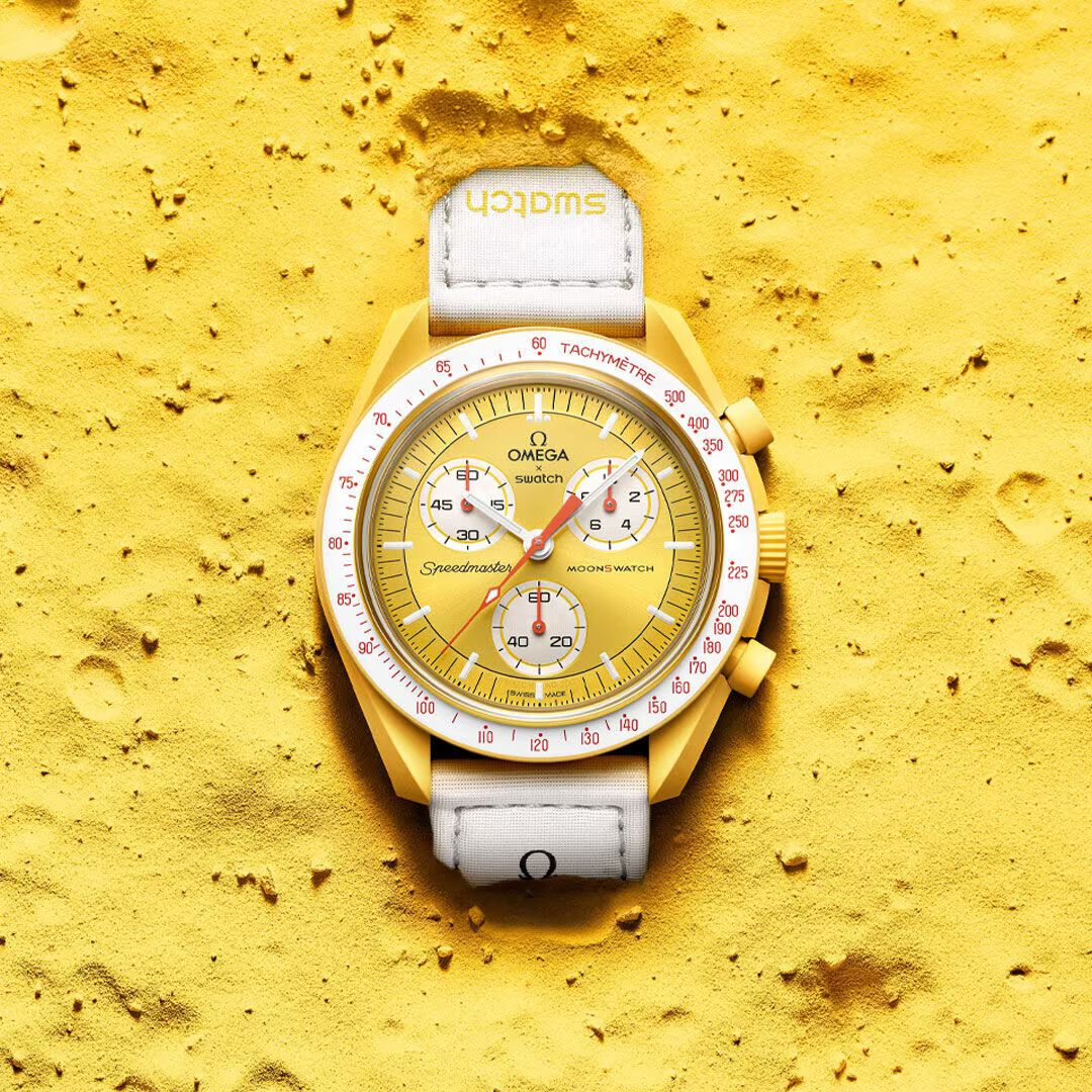 OMEGA Swatch SUN 正規品 メタルカスタム moonswatch Swatch x Omega Bioceramic Moonswatch Mission To The Sun