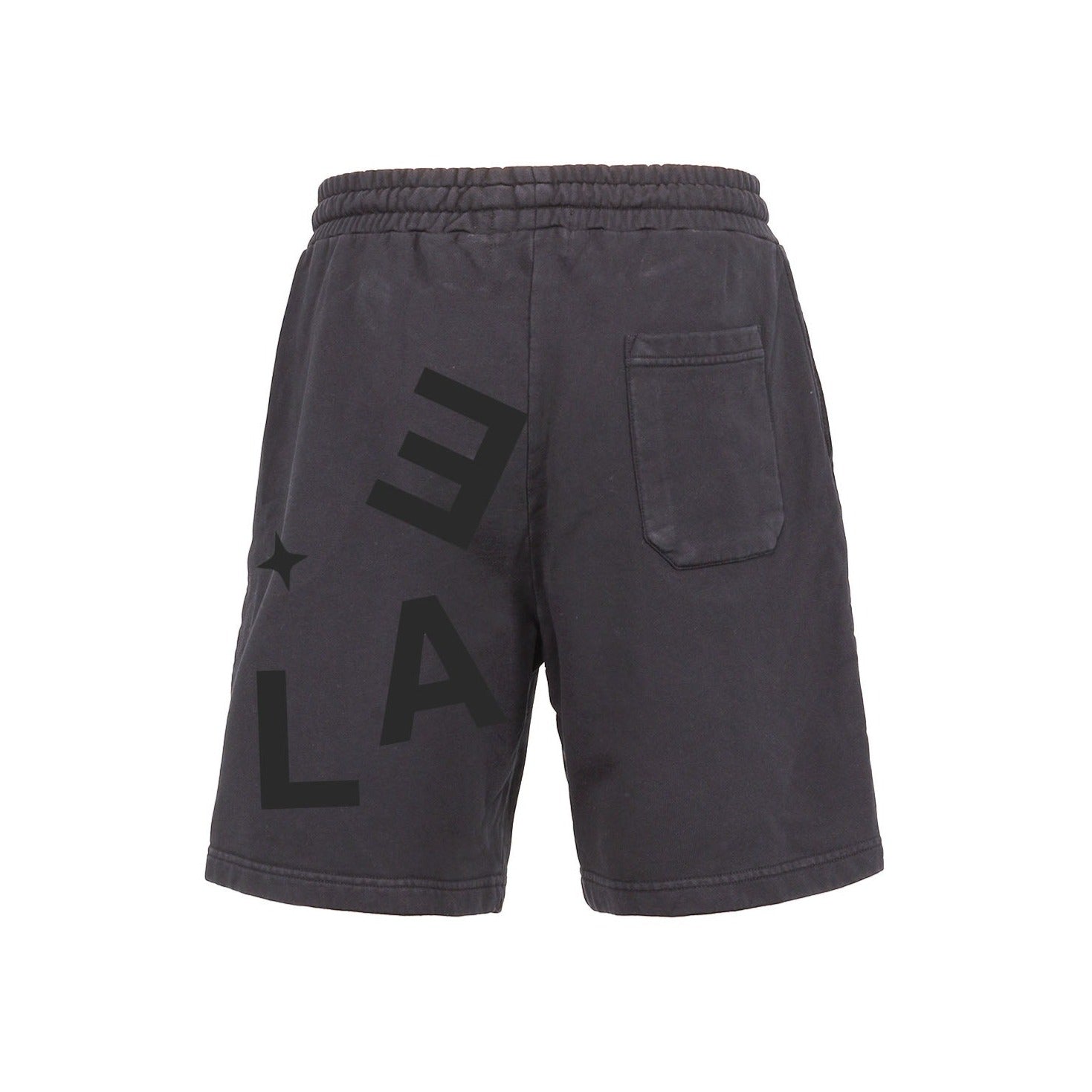 UNREAL Letters Short Washed Black - OnSize