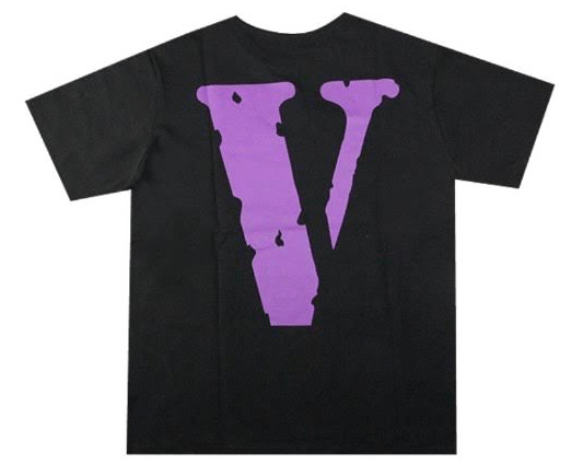 Vlone Staple Tee Purple Black - OnSize